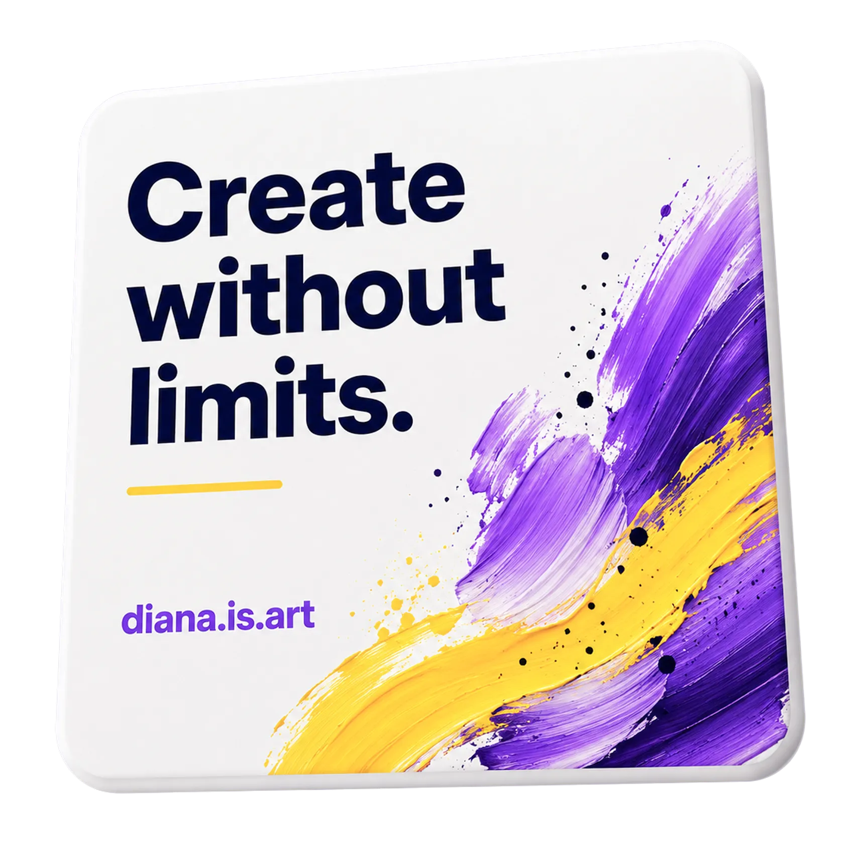 Poster saying create without limits
